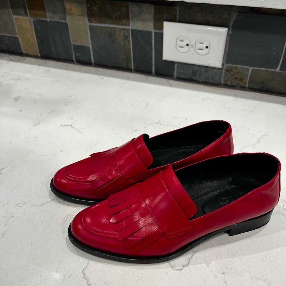 Minelli vintage red dress shoes
